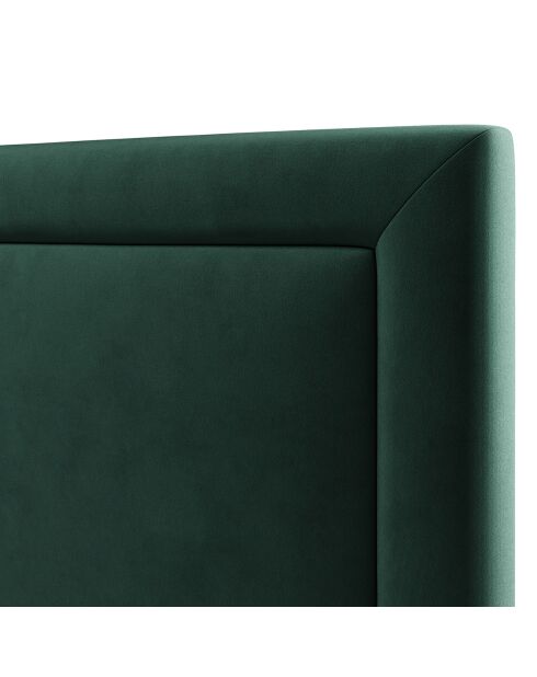 Tête de Lit en Velours Primevere vert bouteille - 160x120 cm
