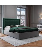 Tête de Lit en Velours Primevere vert bouteille - 180x120 cm