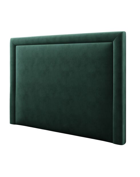 Tête de Lit en Velours Primevere vert bouteille - 160x120 cm
