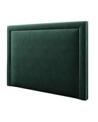 Tête de Lit en Velours Primevere vert bouteille - 180x120 cm
