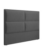 Tête de Lit en Velours Lara gris foncé - 180 cm