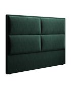 Tête de Lit en Velours Lara vert bouteille - 160 cm