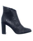 Bottines en Cuir Cabo noires - Talon 8.5 cm