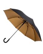 Parapluie de golf à ouverture automatique noir/camel