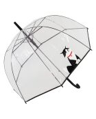 Paraguas Cat con campana de apertura automática transparente/negro