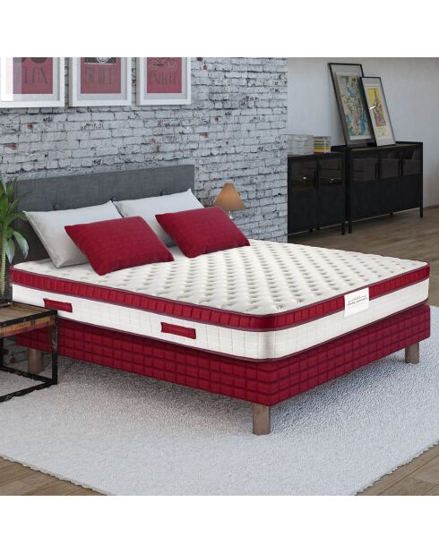 Matelas Famoso rouge/blanc - 90x190 cm