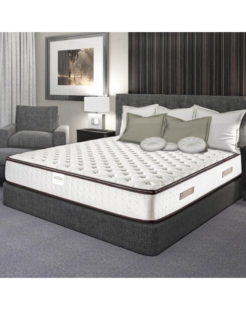 Matelas Paradisio blanc/marron - 200x200 cm