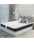Ensemble matelas & 2 sommiers Prima blanc/gris - 2x80x200 cm
