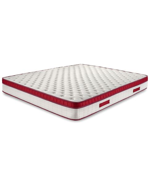Ensemble matelas & 2 sommiers Famoso rouge/blanc - 2x100x200 cm