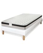 Ensemble matelas & sommier Magnifico blanc/noir - 80x200 cm