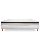 Ensemble matelas & sommier Magnifico blanc/noir - 160x200 cm