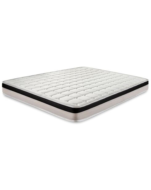 Ensemble matelas & 2 sommiers Magnifico blanc/noir - 2x80x200 cm