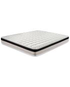 Magnifico set van matras en 2 boxsprings wit/zwart - 2x100x200 cm