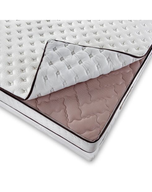 Matelas Paradisio blanc/marron - 90x190 cm