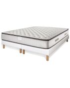 Matelas Paradisio blanc/marron - 200x200 cm