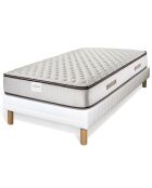 Ensemble matelas & sommier Paradisio blanc/marron - 80x200 cm