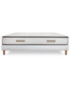 Ensemble matelas & sommier Paradisio blanc/marron - 140x200 cm