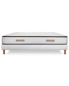 Ensemble matelas & 2 sommiers Paradisio blanc/marron - 2x90x200 cm