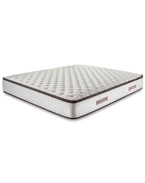 Paradisio set van wit/bruin matras en 2 boxsprings - 2x100x200 cm