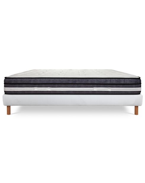 Matelas Prezioso blanc/gris - 90x190 cm