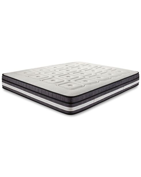 Ensemble matelas & sommier Prezioso blanc/gris - 160x200 cm
