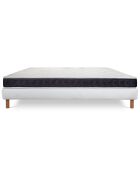 Ensemble matelas & sommier Prima blanc/gris - 140x200 cm