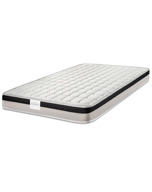 Ensemble matelas & sommier Magnifico blanc/noir - 80x200 cm