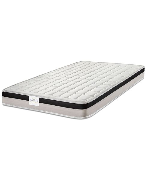 Ensemble matelas & sommier Magnifico blanc/noir - 90x190 cm