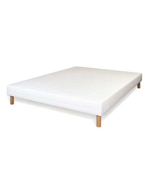 Ensemble matelas & sommier Paradisio blanc/marron - 140x190 cm
