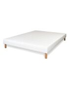 Ensemble matelas & sommier Paradisio blanc/marron - 160x200 cm