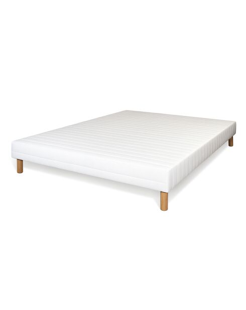 Ensemble matelas & sommier Paradisio blanc/marron - 160x200 cm