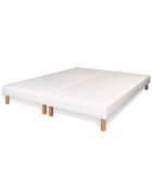 Ensemble matelas & 2 sommiers Magnifico blanc/noir - 2x80x200 cm