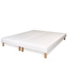 Ensemble matelas & 2 sommiers Famoso rouge/blanc - 2x100x200 cm
