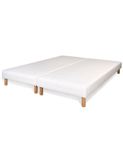 Ensemble matelas & 2 sommiers Famoso rouge/blanc - 2x100x200 cm