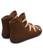 Sneakers en Cuir Peu marron