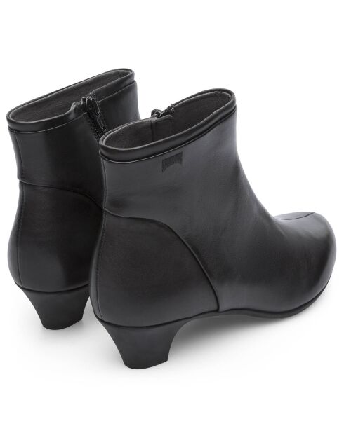Bottines en Cuir Helena noires