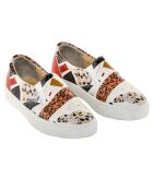 Slip-On Mosaic bianco/rosso