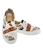 Slip-On Mosaic bianco/rosso