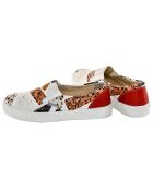 Slip-On Mosaic bianco/rosso