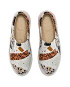 Slip-On Mosaic bianco/rosso