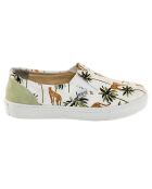 Slip-On Jungle weiß/grün