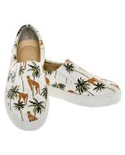 Slip-On Jungle weiß/grün