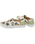 Slip-On Jungle weiß/grün