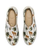 Slip-On Jungle weiß/grün