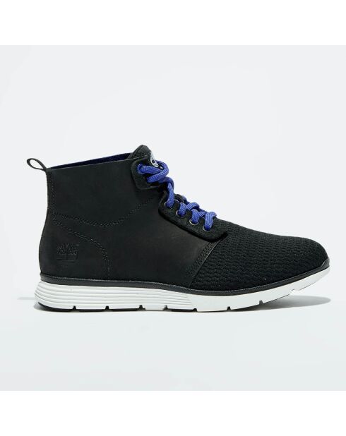 Boots en Velours de Cuir & Mesh Killington noir/bleu