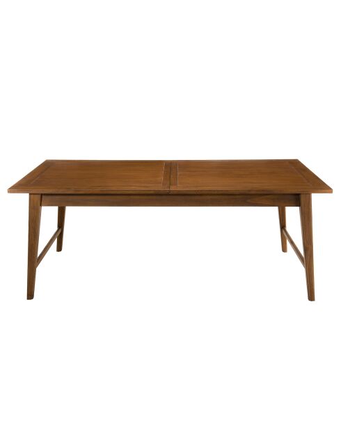 Table à manger extensible Lara bois mindi - 200/240x100x76.5 cm