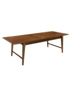 Table à manger extensible Lara bois mindi - 200/240x100x76.5 cm