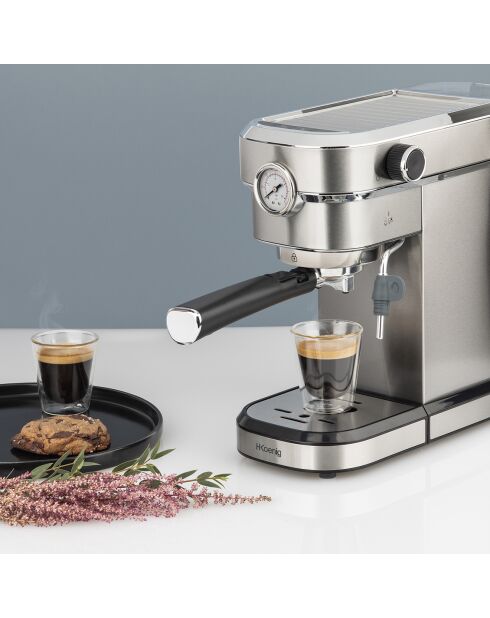 Espressomaschine 1.1L grau - 1350W