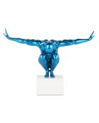 Sculpture Équilibre bleue - 31,5x44x21 cm