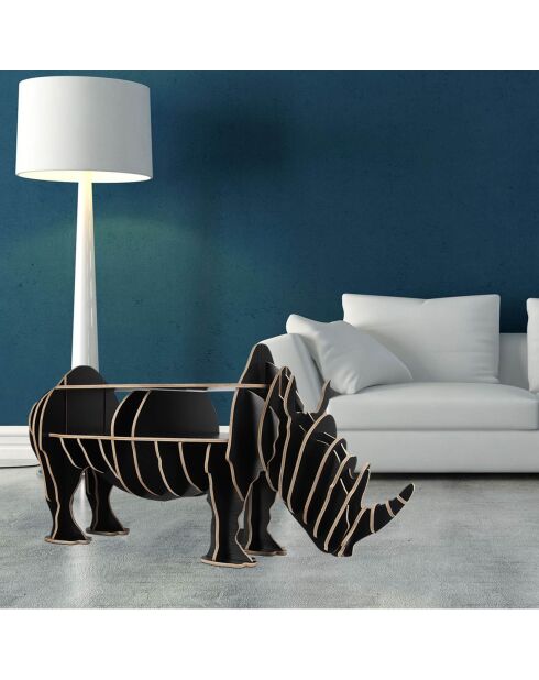 Puzzle 3D en bois Mobile rhinocéros bois - 55x112x40 cm